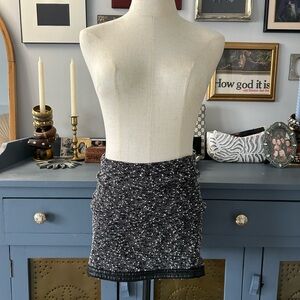 Wet Seal Black and White Mini Skirt